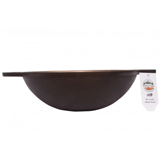 Qualy Investo 10 inches Cast Iron Kadai and 7.5 inches Cast Iron Skillet Qualy Investo 10 inches Cast Iron Kadai and 7.5 inches Cast Iron Skillet