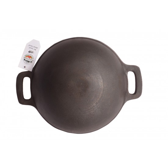 Qualy Investo 10 inches Cast Iron Kadai and 7.5 inches Cast Iron Skillet