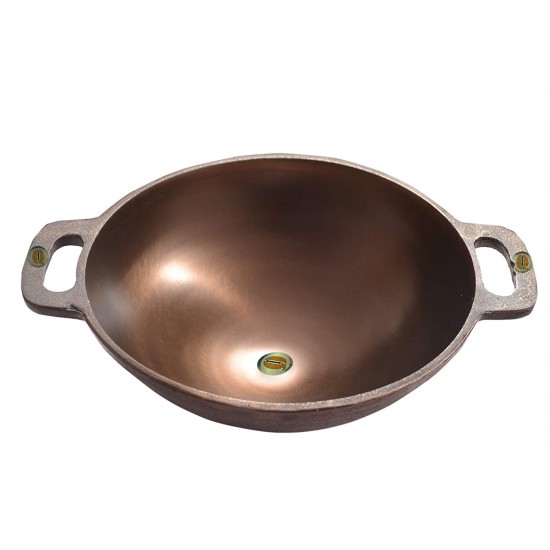 Pure Cast Iron Large Kadai 2.5 Kg image