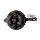 Qualy Investo Combo Cast Iron 10.25 inch Skillet Frying pan tawa and 7 Cavity Paniyaram Pan with Flat ring