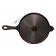 Qualy Investo Combo Cast Iron Long Handle Dosa Tawa 11 inch and 9 Cavity Paniyaram Pan with Flat ring