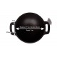 Qualy Investo Traditional Cast Iron Kadai Kadhai woks- Small Size (6.8 Inches Diameter, 1.2 Kg Weight)