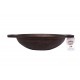 Qualy Investo Traditional Cast Iron Kadai Kadhai woks- Medium Size (9 Inches Diametr, 2.5 Kg Weight) image