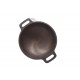 Qualy Investo Traditional Cast Iron Kadai Kadhai woks- Medium Size (9 Inches Diametr, 2.5 Kg Weight) image