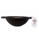 Qualy Investo Traditional Cast Iron Kadai Kadhai woks- Small Size (6.8 Inches Diameter, 1.2 Kg Weight)