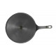 Qualy Investo Pre-Seasoned Cast Iron Roti Tawa with Long Handle, 10.5 Inches (26.5 cm), Black Weight 1.8Kg