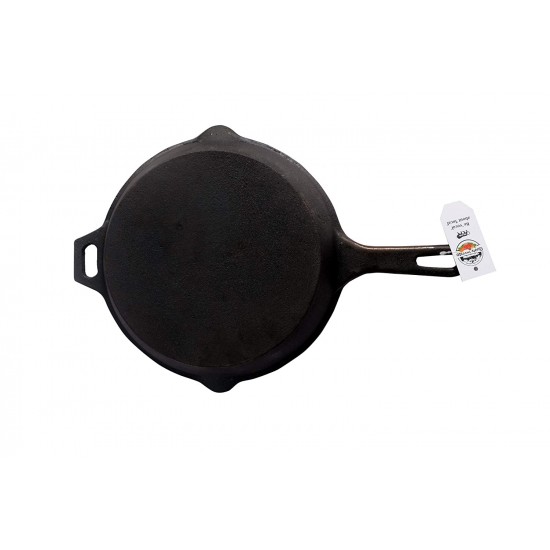 Qualy Investo Pre Seasoned cast Iron Skillet Frying Pan Tawa, 10.25 Inches