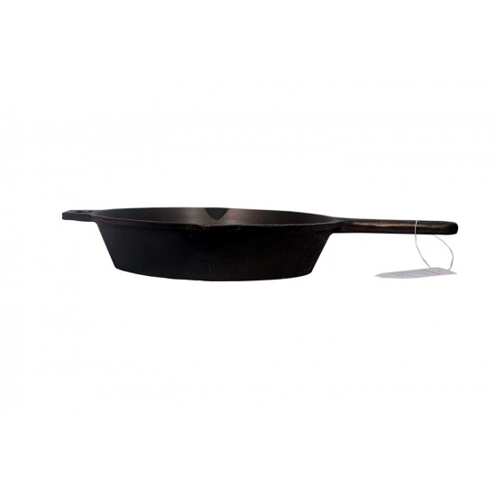 Qualy Investo Pre Seasoned cast Iron Skillet Frying Pan Tawa, 10.25 Inches, Black