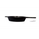 Qualy Investo Pre Seasoned cast Iron Skillet Frying Pan Tawa, 10.25 Inches, Black