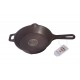 Qualy Investo Pre Seasoned Cast Iron Dosa Tawa with Long Handle (27CM) & Skillet Pan /Frying Pan Tawa 7.5 Inches