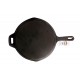 Qualy Investo Pre Seasoned Cast Iron Dosa Tawa with Long Handle (27CM) & Skillet Pan /Frying Pan Tawa 9.2 Inches