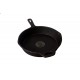 Qualy Investo Pre Seasoned Cast Iron Dosa Tawa with Long Handle (27CM) & Skillet Pan /Frying Pan Tawa 9.2 Inches