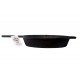 Qualy Investo Pre Seasoned Cast Iron Dosa Tawa with Long Handle (27CM) & Skillet Pan /Frying Pan Tawa 9.2 Inches