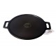 Qualy Investo Combo Cast Iron Dosa Tawa Preseasoned 12 inch (Induction Compatible) Double Handle & Paddu Tawa Appam Patra Paniyarakkal Kuzhi Paniyaram 7 cavity with Handle