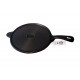 Qualy Investo Pre Seasoned Cast Iron Dosa Tawa with Long Handle (27CM) & Skillet Pan /Frying Pan Tawa 7.5 Inches